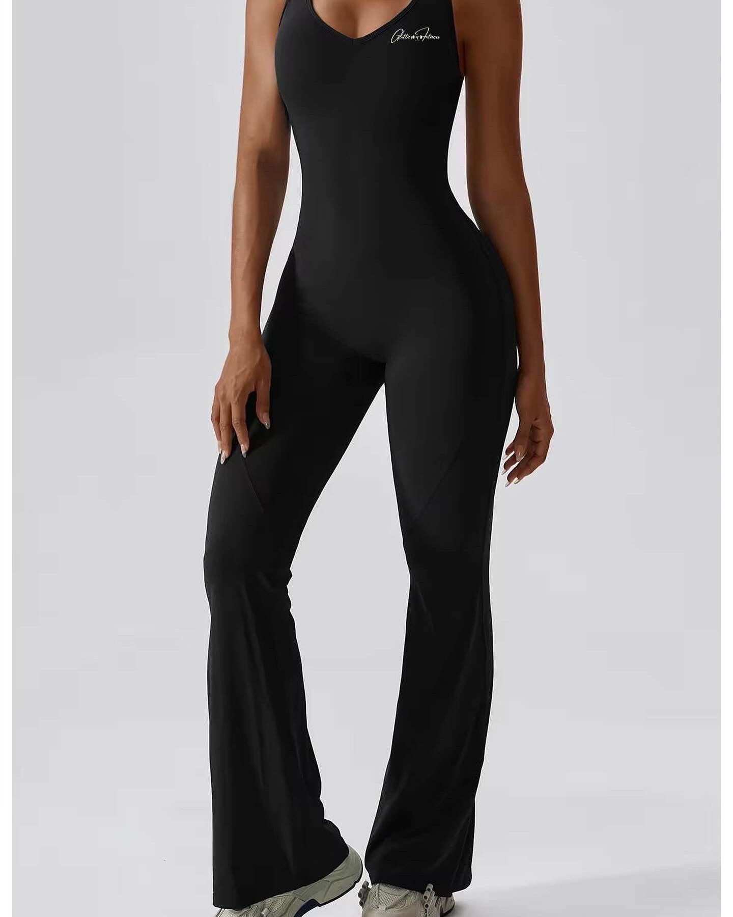 Anna Black Yoga Jumpsuit