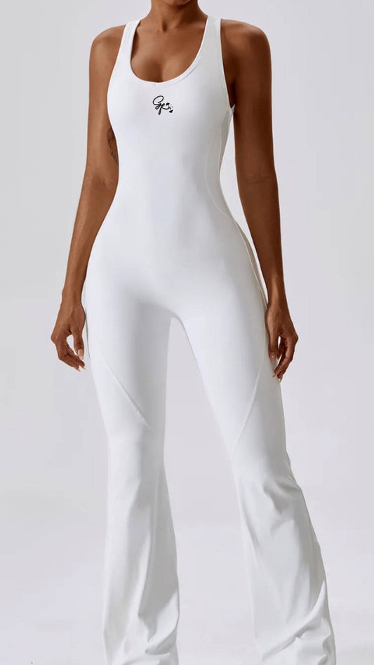 Anna White Yoga Jumpsuit